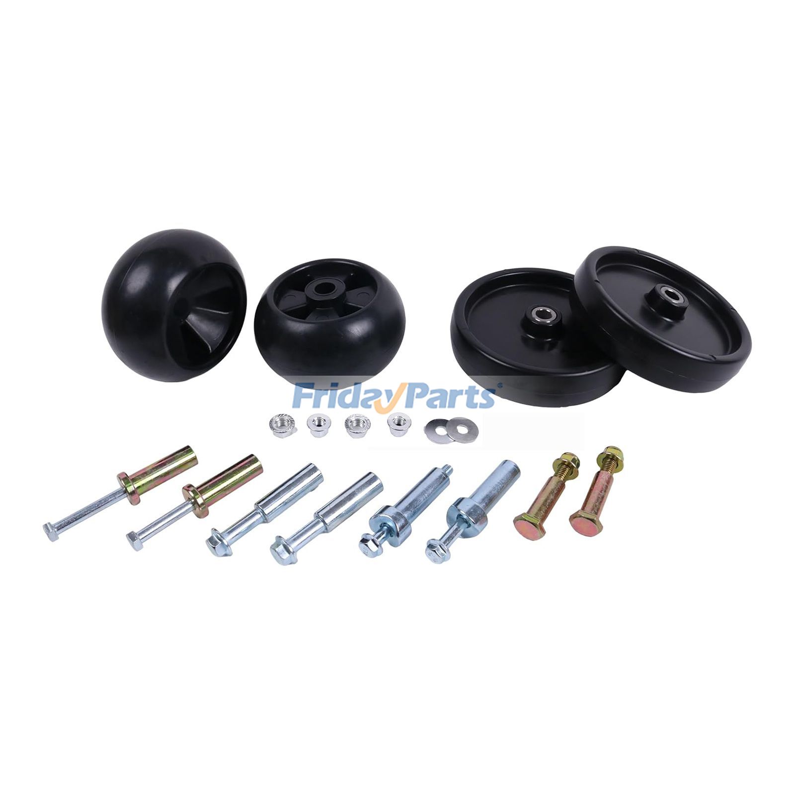 Deck Wheel And Hardware Kit AM116299 AM133602 M111489 AM32639 for John Deere 48" & 52" Tractor 318 316 400 420