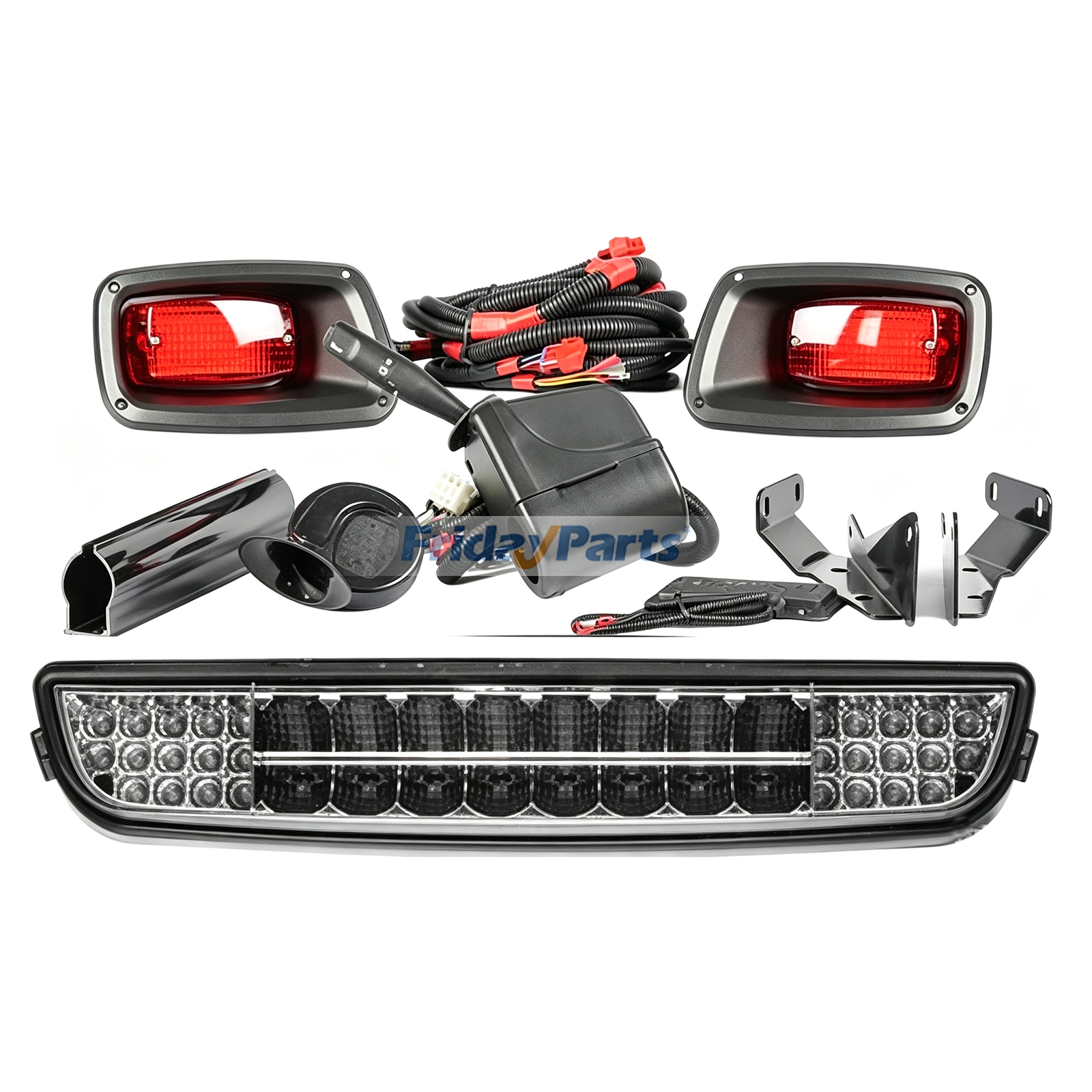 Deluxe LED Light Kit LQLK-1001LD for E-Z-GO Golf Cart TXT Medalist 1996-Up