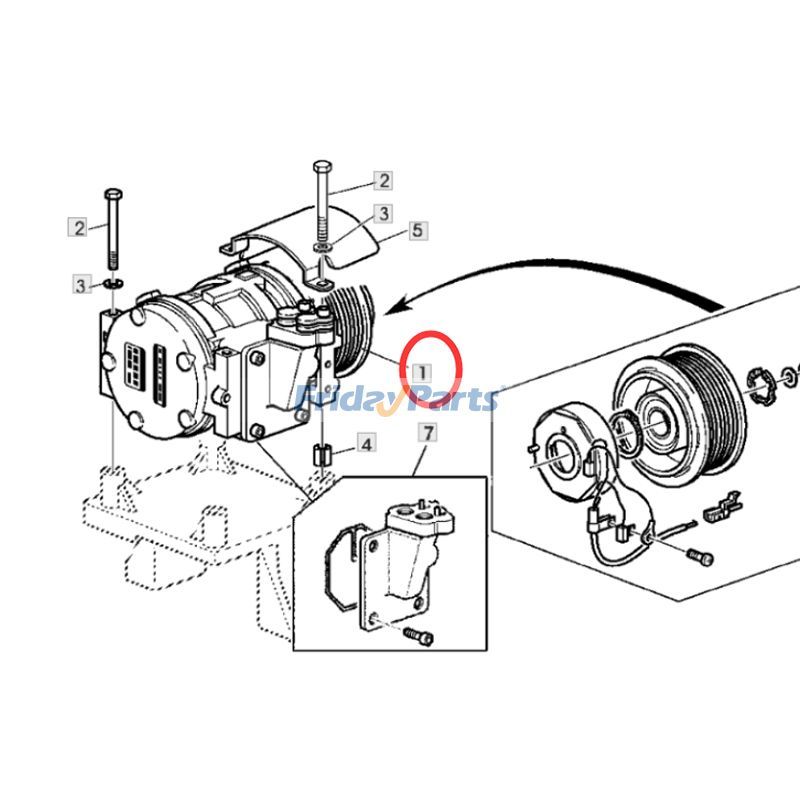FridayParts 10P15 A/C Compressor