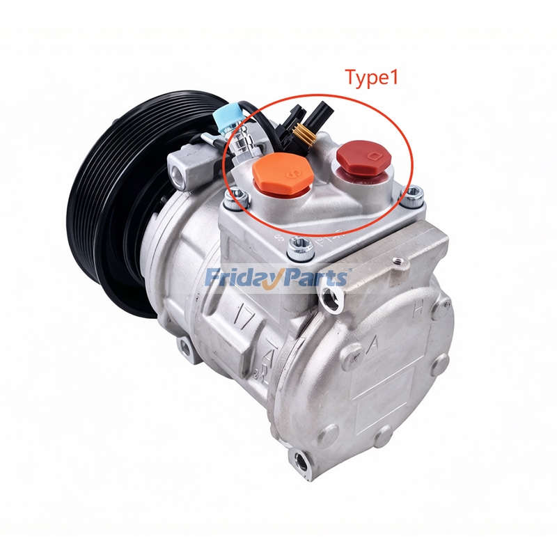Compresor de aire acondicionado DH400539 de 12 V y 145 mm, 8 unidades, 10PA17C para excavadoras Hitachi ZAXIS240F-3, ZAXIS290F-3, ZX200LC, ZX250, Zaxis200F, Zaxis210F-3 y Zaxis240F-3. Para HITACHI
