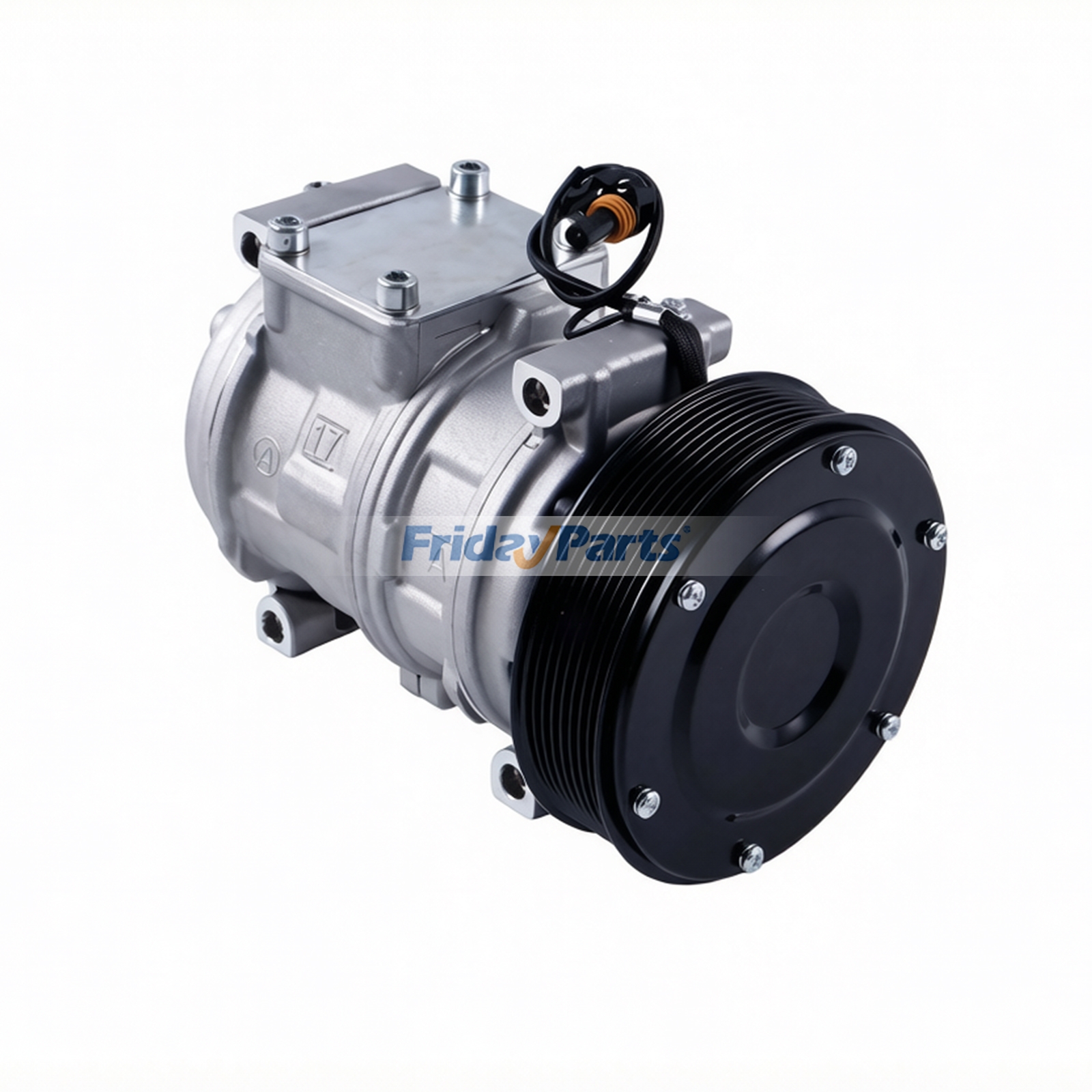 Compresor de aire acondicionado DH400539 de 12 V y 145 mm, 8 unidades, 10PA17C para excavadoras Hitachi ZAXIS240F-3, ZAXIS290F-3, ZX200LC, ZX250, Zaxis200F, Zaxis210F-3 y Zaxis240F-3. para Excavadora