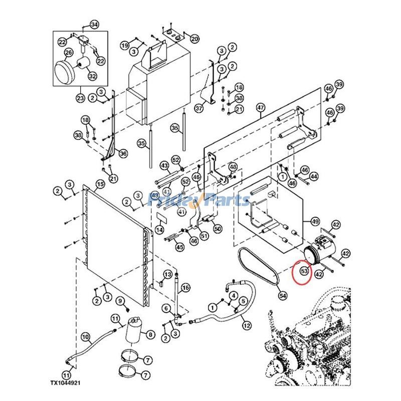 FridayParts 10PA17C A/C Compressor 3400 8570 8770 8870 8970 9500 9600