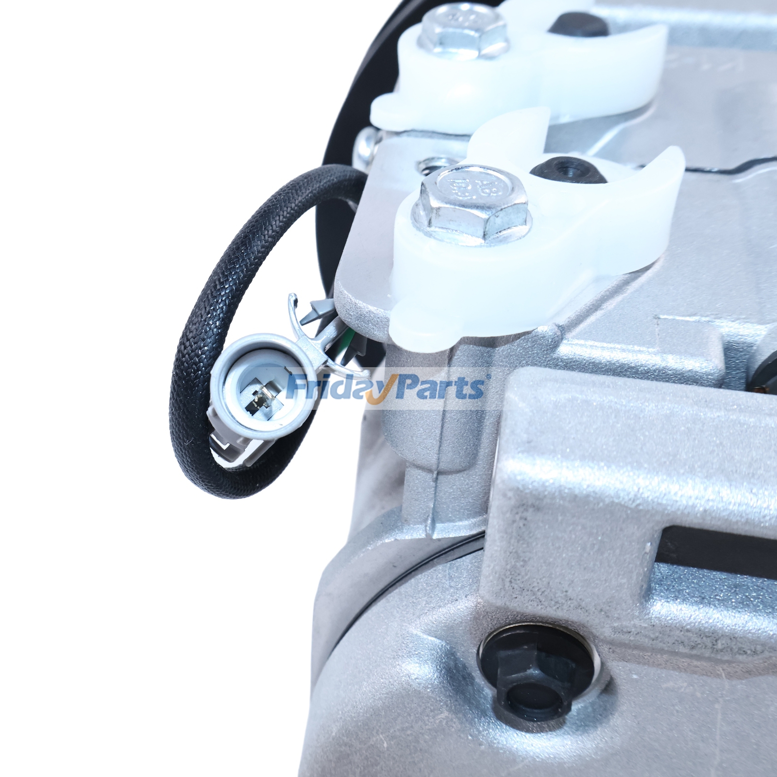 Repuesto Compresor de aire acondicionado 24V 10S13C 4709228 para excavadora John Deere 470GLC 670GLC 870GLC 470P 470G 670P 670G 870P 870G compatible con Excavadora Para HYUNDAI,Para JOHN DEERE FridayParts