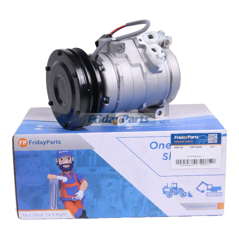 Denso 10S17C A/C Compressor 259-7244 for Caterpillar Engine