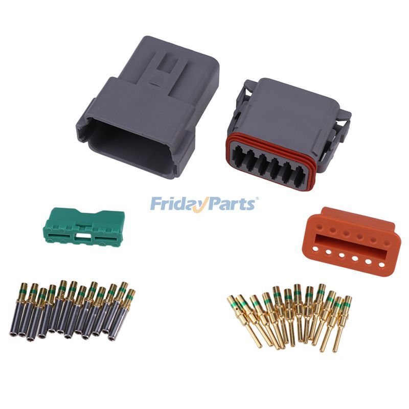 Kit de connecteurs DT 12 broches avec contacts solides 14 AWGpour Outils Manuels & Électriques