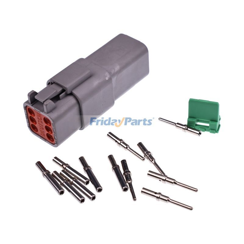Kit de connecteurs DT 6 broches avec contacts solides 14 AWG/GApour Outils Manuels & Électriques