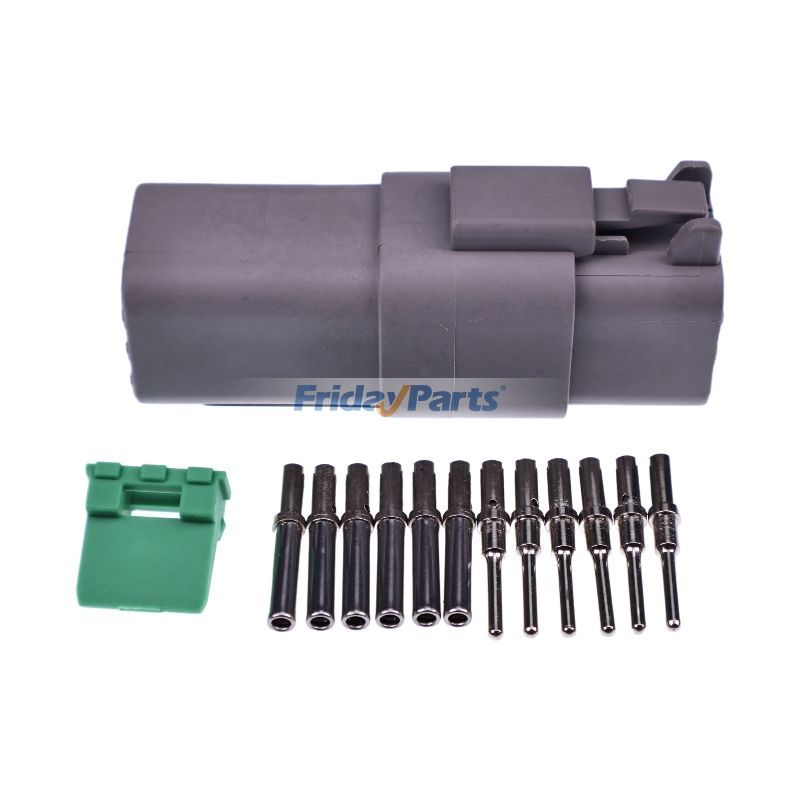 Kit de connecteurs DT 6 broches avec contacts solides 14 AWG/GA de FridayParts