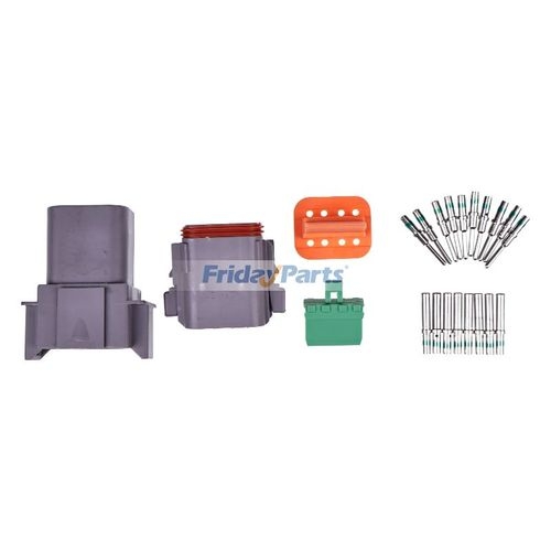 208-Piece Genuine DEUTSCH DT Connector Plug Kit – Stamped Contacts, 14-20 AWG – IMeshbean