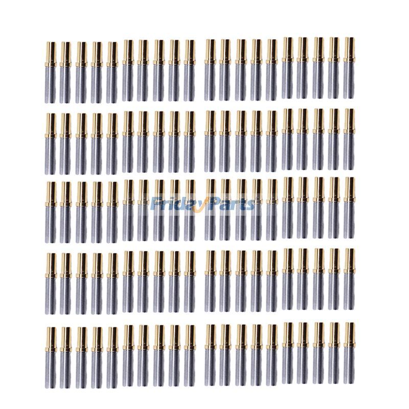 100 piezas Deutsch tamaño 16 20-16 AWG dorado sólido enchufe 0462-201-1631