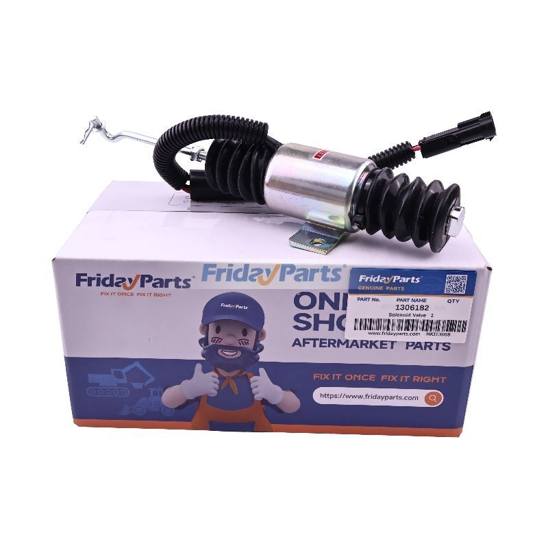 Diesel Generator Parts Flameout Solenoid Valve 1306182 for Vision Cummins Engine 4BT 6BT