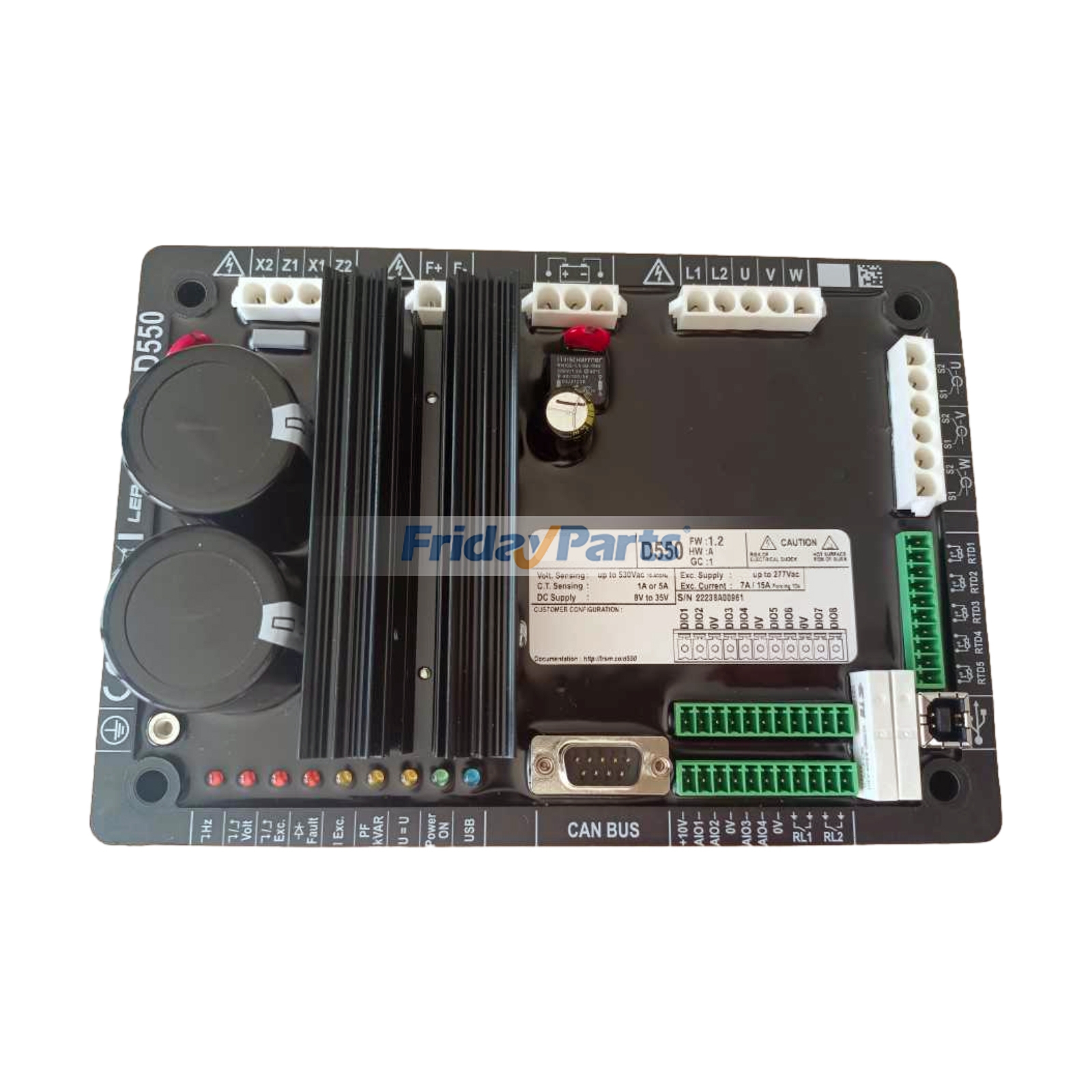 Regulador automático de voltaje digital - Reemplaza al Nidec D550