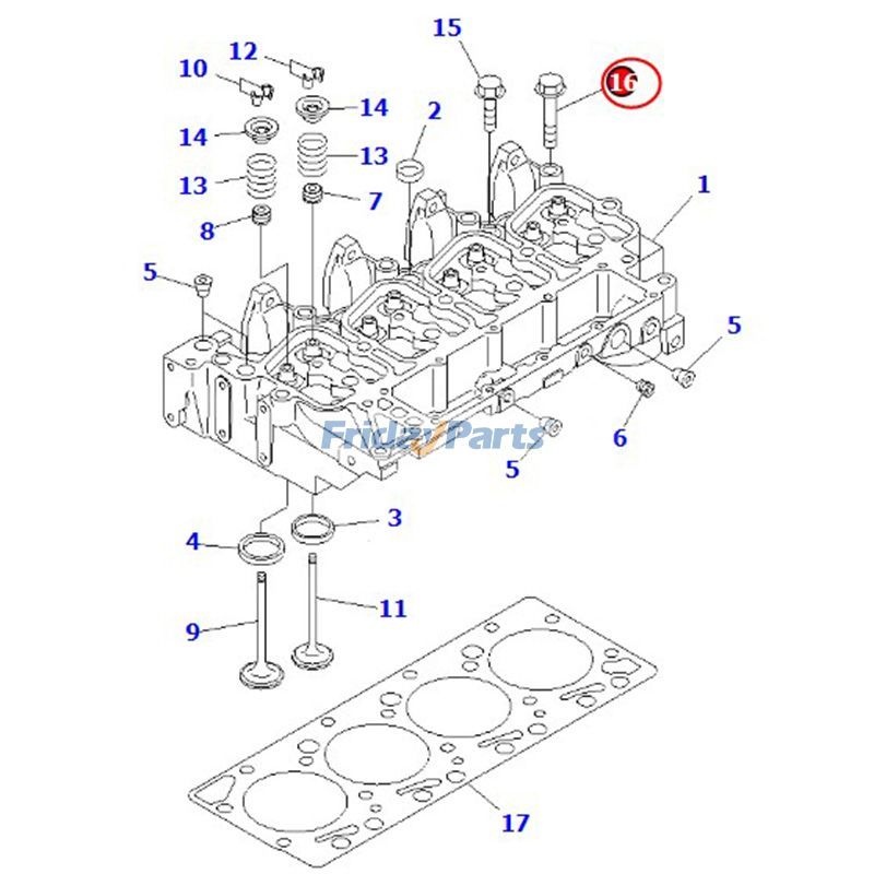Cylinder Head Bolt for Loader