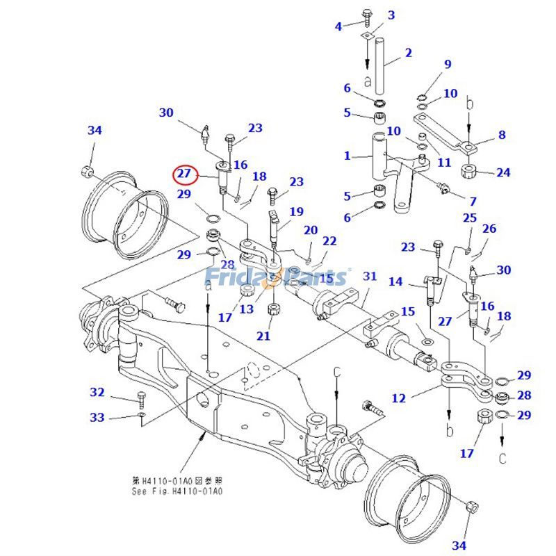 FridayParts Spurstangenbolzen