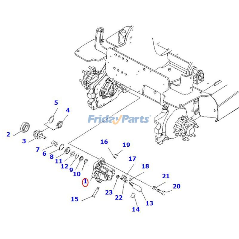 Cilindro de rueda 3BA-30-71110 para carretilla elevadora Komatsu FB10 FB18G-12 FB18GF-12 FB09MF-13MF-12 FB20AHB-12 FB20M-12 Para KOMATSU