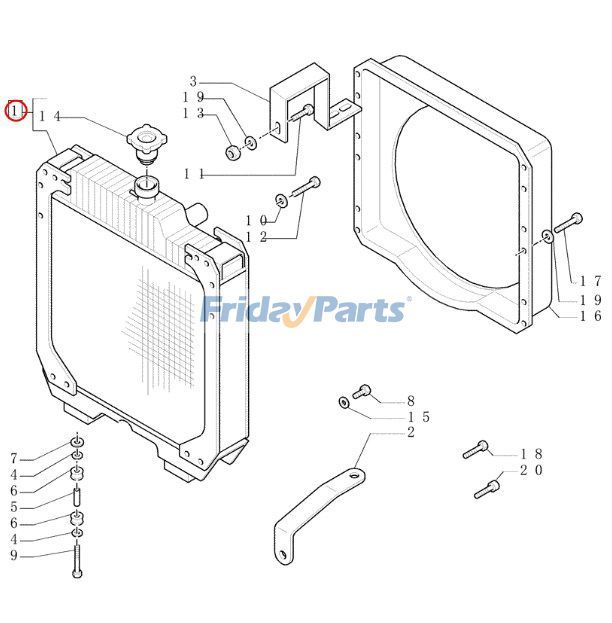 Water Tank Radiato for Tractor