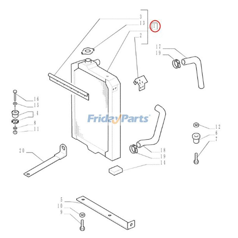 Water Tank Radiator for Tractor
