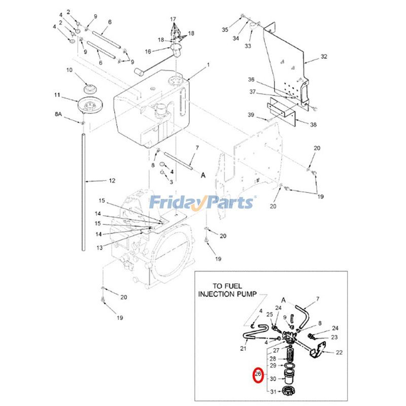 Kraftstofffilter SBA360700060 für CASE Traktor DX34 DX26 DX23 DX29 DX24 DX31 D33 DX24E FARMALL 31 FARMALL 35für Für CASE