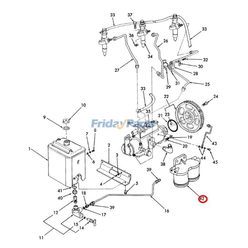 Kraftstofffilterbaugruppefür Motor,Lader,Traktor