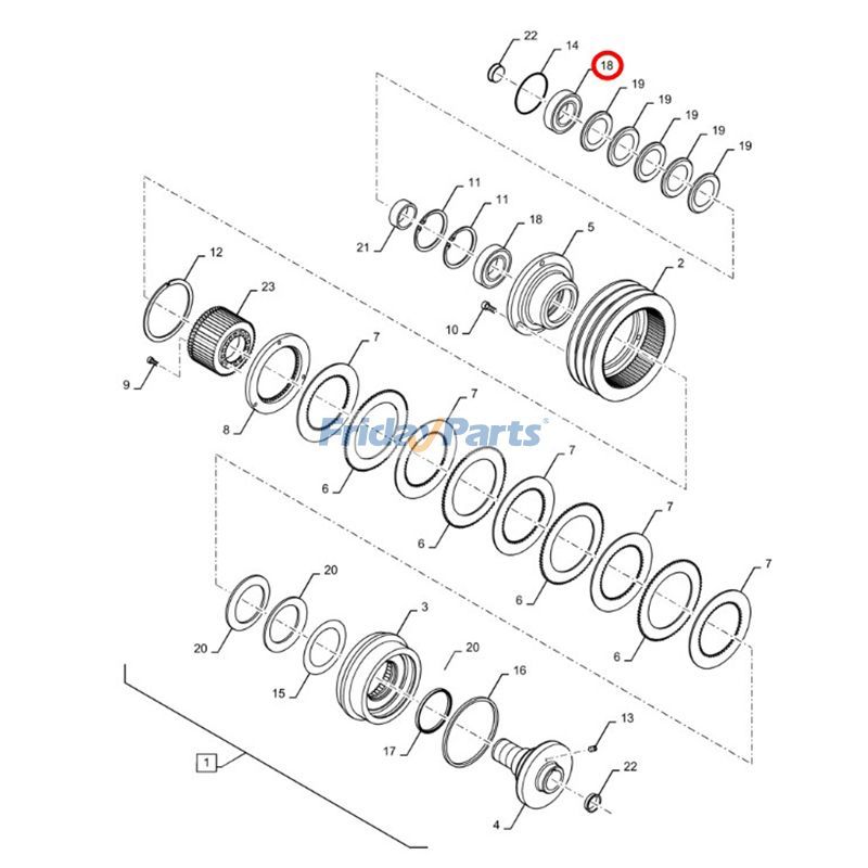 Cojinete de bolas 84435858 para cosechadora New Holland CX8.80 A4 CX8.90 A4 CX8070 CR6.90 MY17 CR6090 A4 CR6090 G4 CR9090 ELEVATION Para New Holland