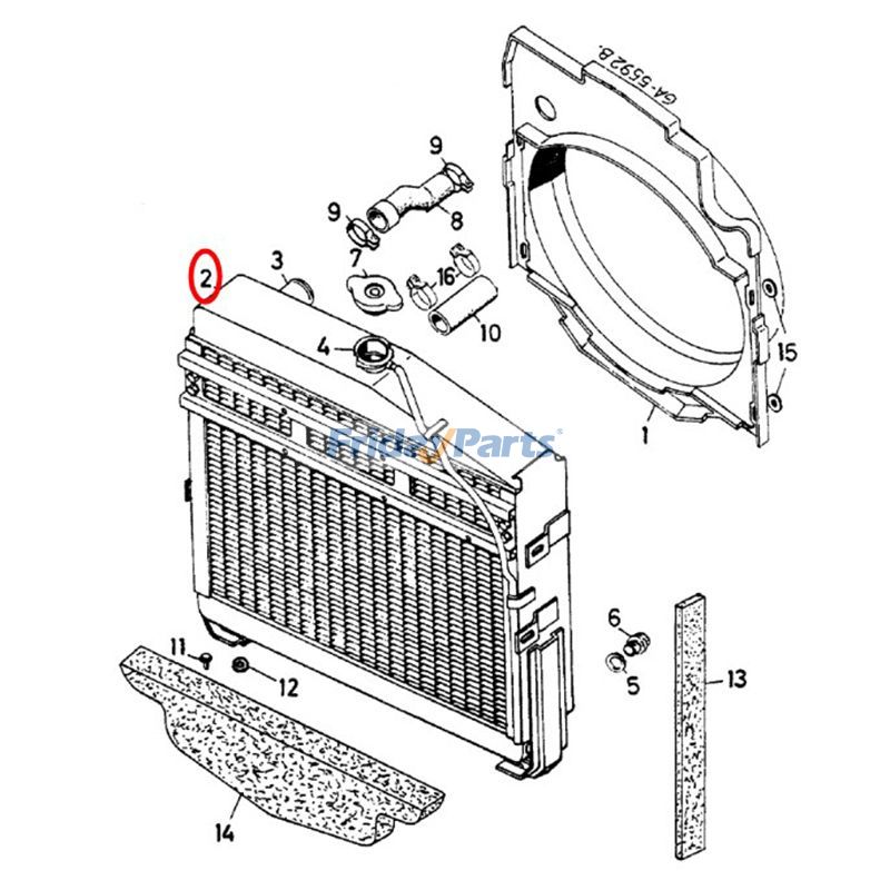 Water Tank Radiator for Tractor