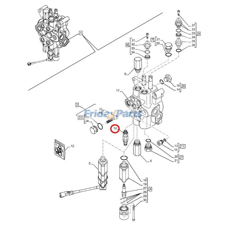 Loader Pressure Relief Valve 