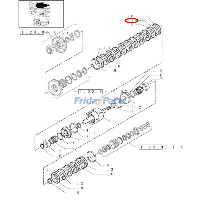 ローダー,トラクター クラッチディスク