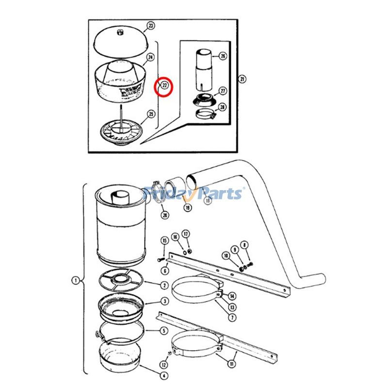 FridayParts Air Cleaner