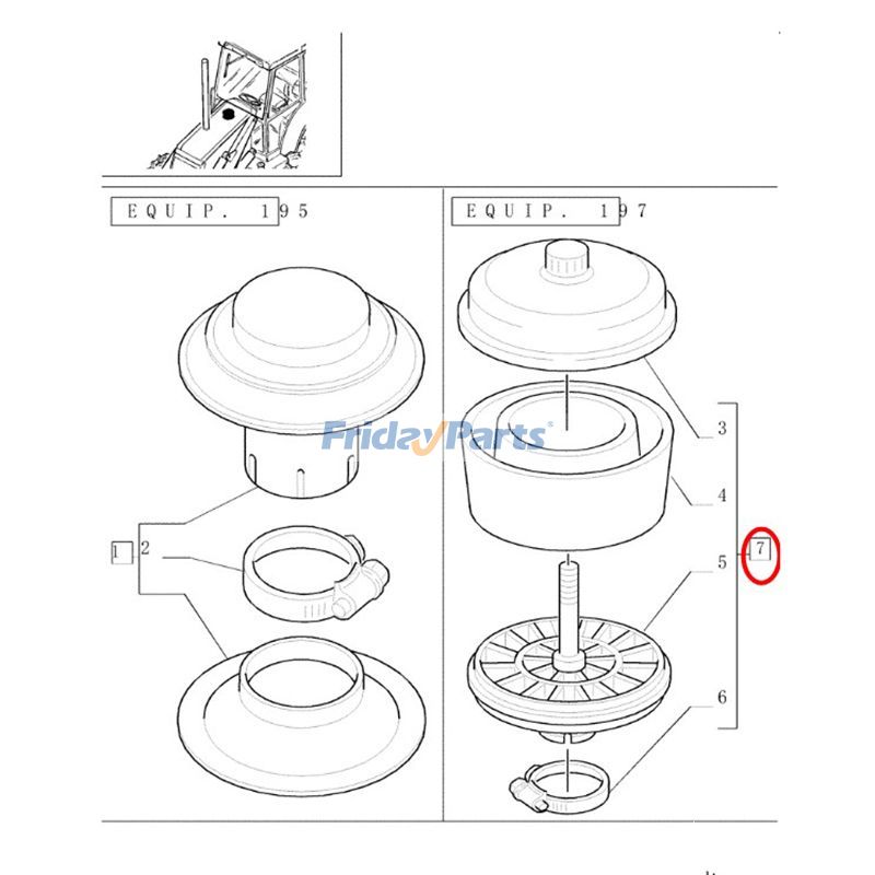FridayParts Air Cleaner