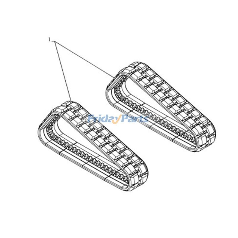 Rubber Track  in Stock in China