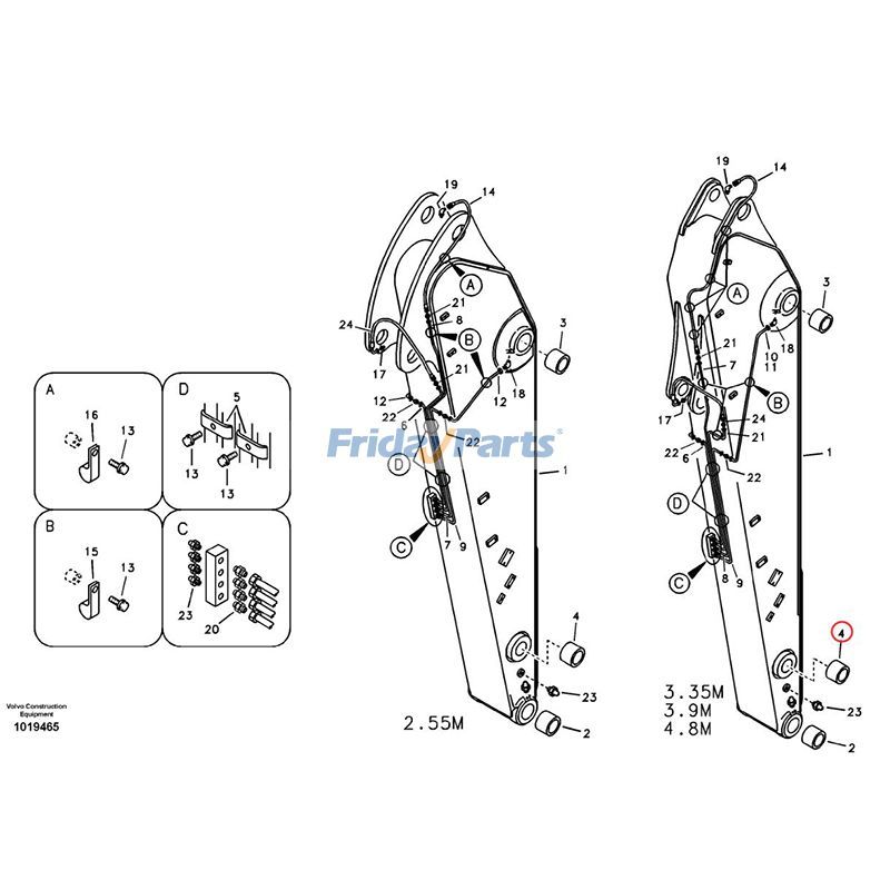 Dipper Arm Bushing for Excavator,Loader