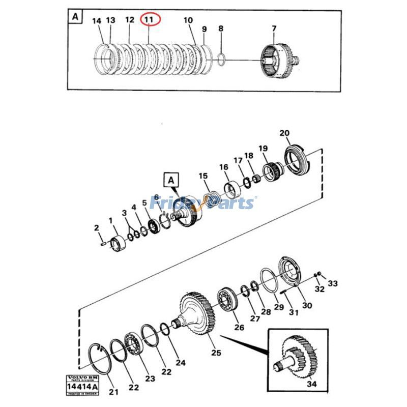 FridayParts Disc Wheel