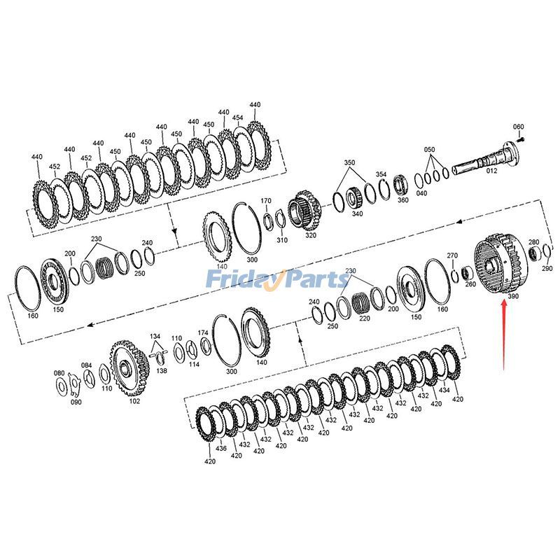 FridayParts Scheibenträger Getriebe Getriebe