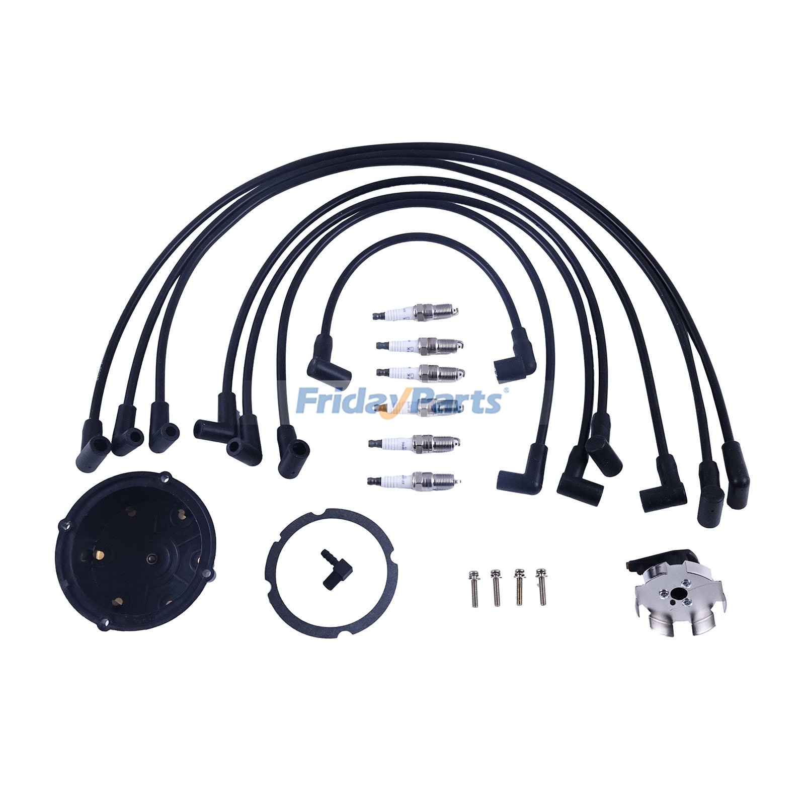 Engine,Marine Distributor Cap Spark Plug Wire Kit