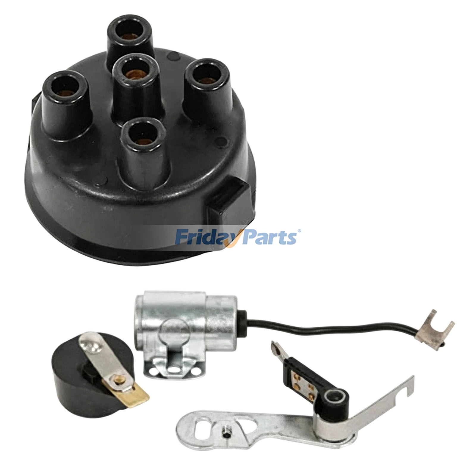 Distributor Ignition Tune Up Kit 1750498M1 1750411M91 for Massey Ferguson Tractor TO20 TO30 TO35 85 88 90 F40 MH50