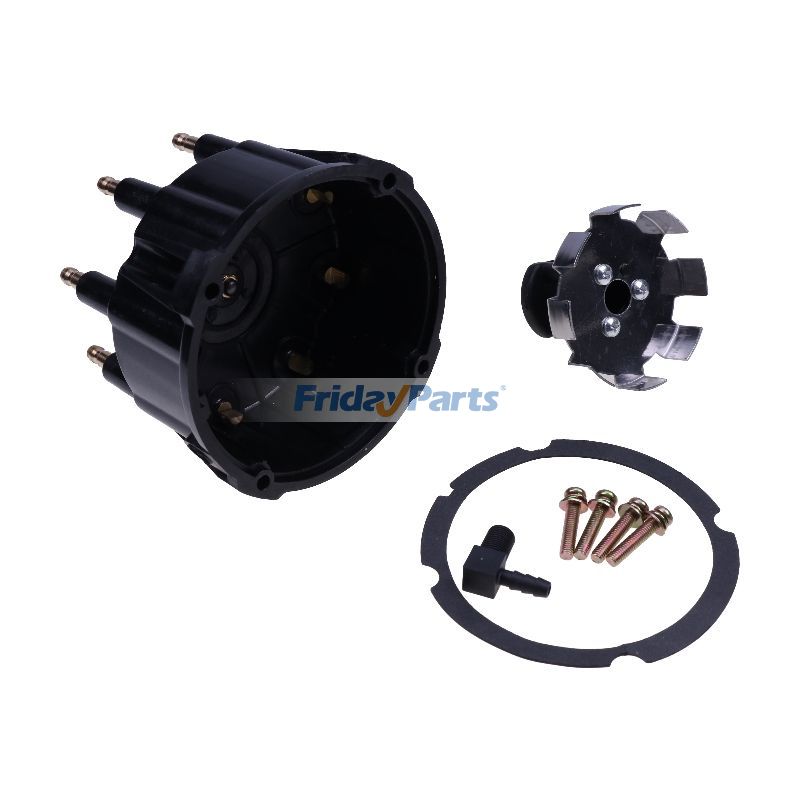 Kit de tapa de distribuidor y cable de bujía 805759Q3 para motor MerCruiser V‑8 de FridayParts