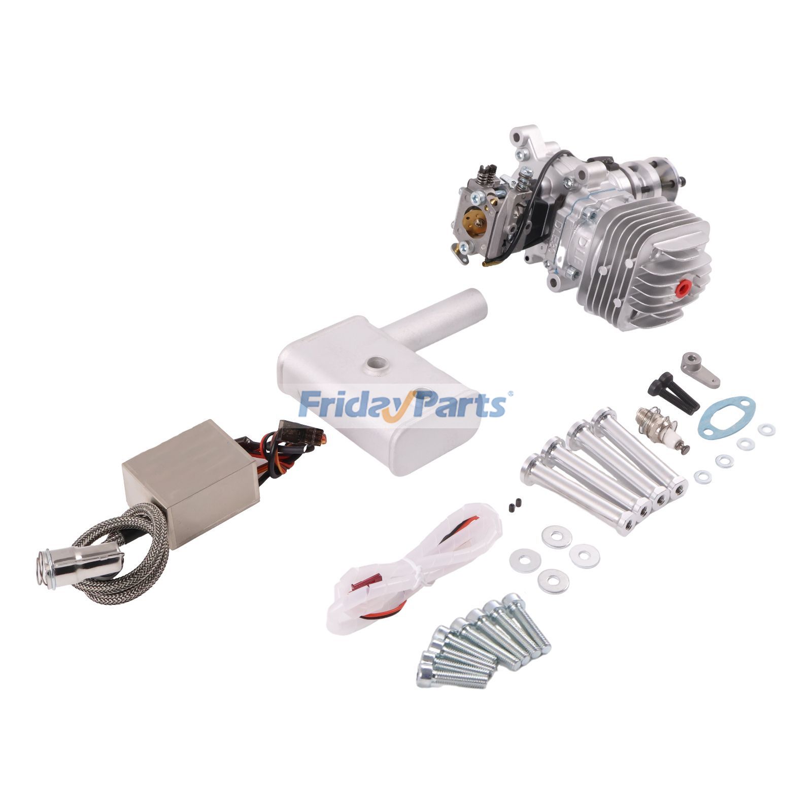 DLE-30 Single Cylinder Two Stroke Side Exhaust Gas Engine for High-Performance Large-Scale RC Aircraft