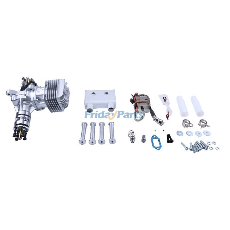 Moteur à gaz d'échappement latéral monocylindre à deux temps DLE-55 pour avions RC hautes performances à grande échelle