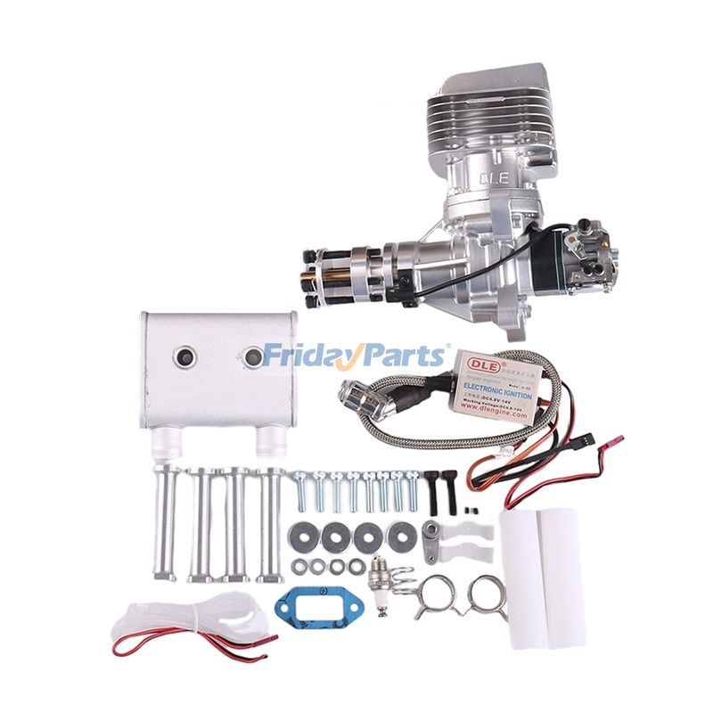DLE-55RA Single Cylinder Two Stroke Rear Exhaust Gas Engine for High-Performance Large-Scale RC Aircraft