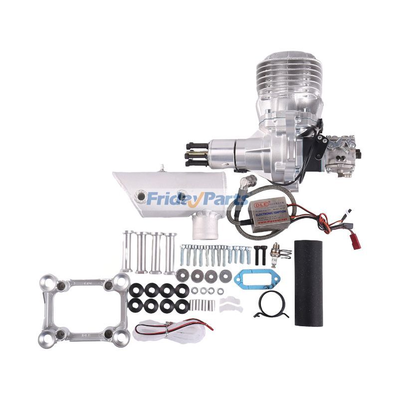 Moteur à gaz d'échappement latéral monocylindre à deux temps DLE-85 pour avion RC à grande échelle