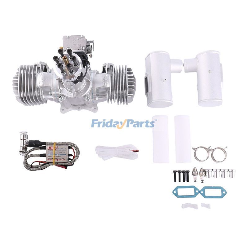 DLE-170 Twin Cylinder Two Stroke Side Exhaust Gas Engine for High-Performance RC Aircraft and Model Aviation