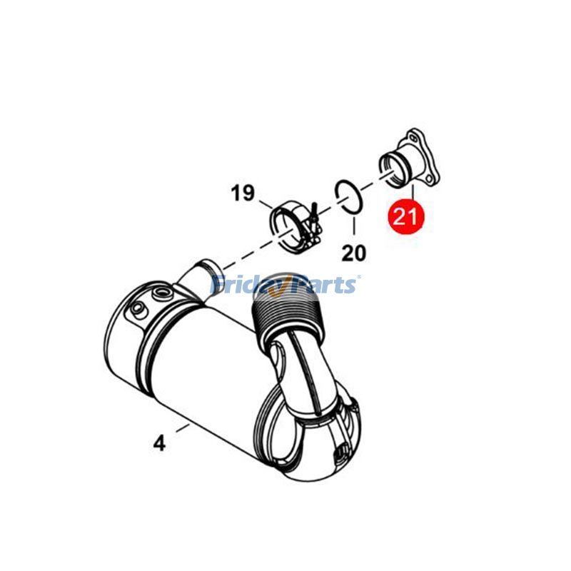 DOC Exhaust Pipe for Loader
