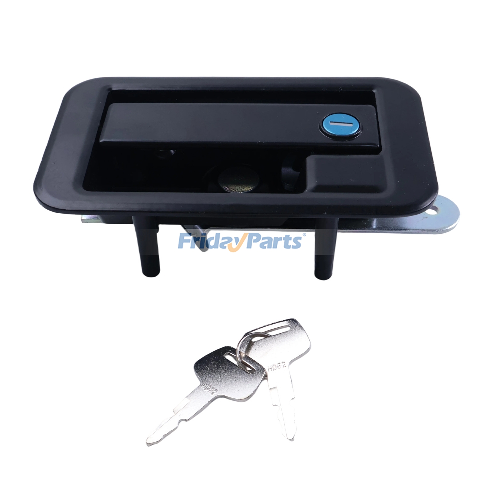 Conjunto de pestillo y cerradura de manija de puerta 71N6-03390 para excavadora Hyundai R110-7 R140LC-7 de FridayParts