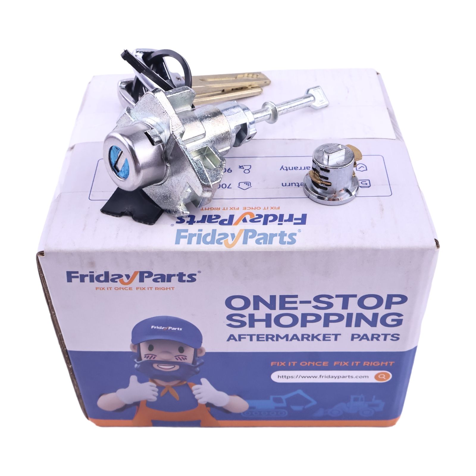 Cylindre de serrure de porte 2 clés et ensemble de boîte à gants rotor 81905-2W000 pour Hyundai Santa Fe Sport 2013-2018 XL 2019