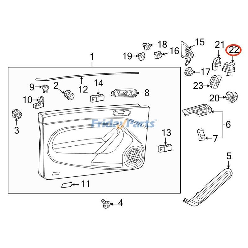 FridayParts Door Window Switch