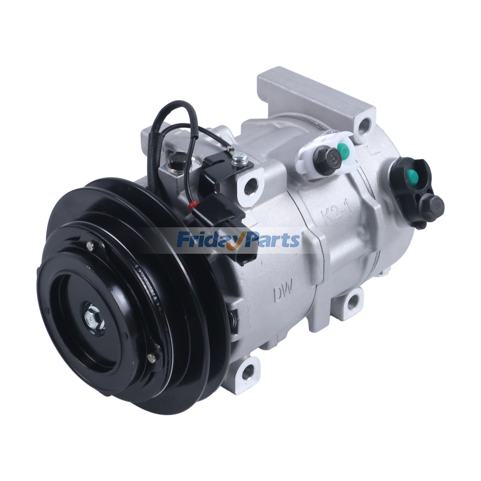 Compressor de ar condicionado Doowon DV9 com embreagem de ranhura