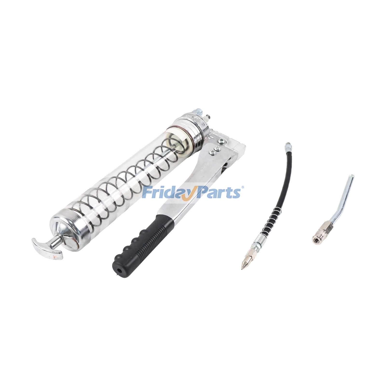 Double Pump Grease Gun Heavy Duty Hand Operated High Pressure Manual Lubrication Pump for Machinery Equipment Maintenance