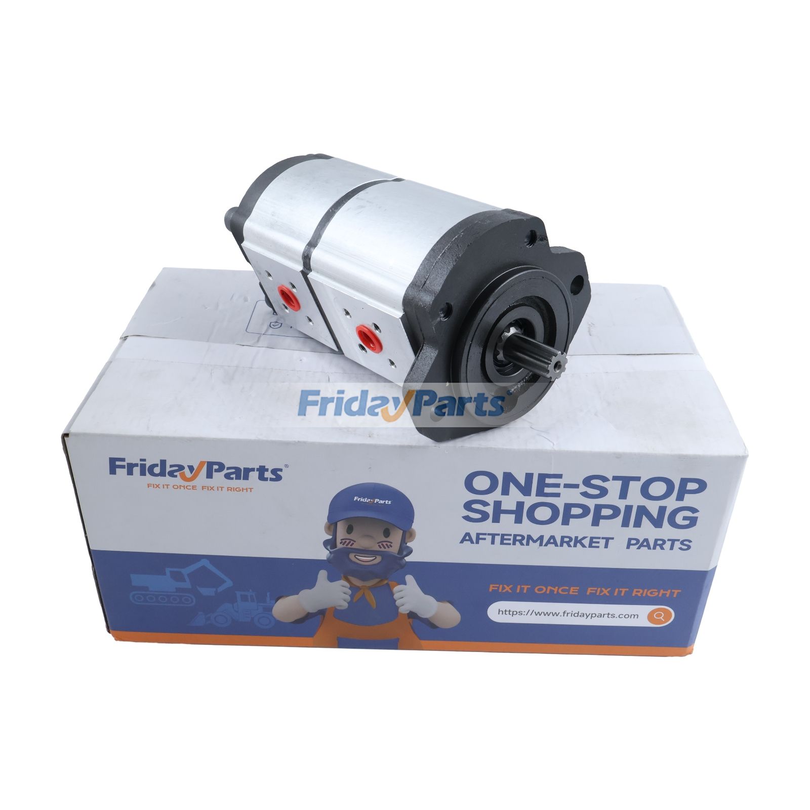 Double Section Hydraulic Gear Pump 668742 for Claas Harvester Jaguar 690 810 830 850 870 890 900 Lexion 440 450 460 465 470