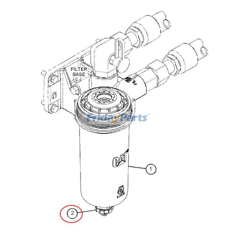 Drain Kiterpillar CAT 314E 316E 318Eoader for Engine,Excavator,Loader,Other Construction Equipment