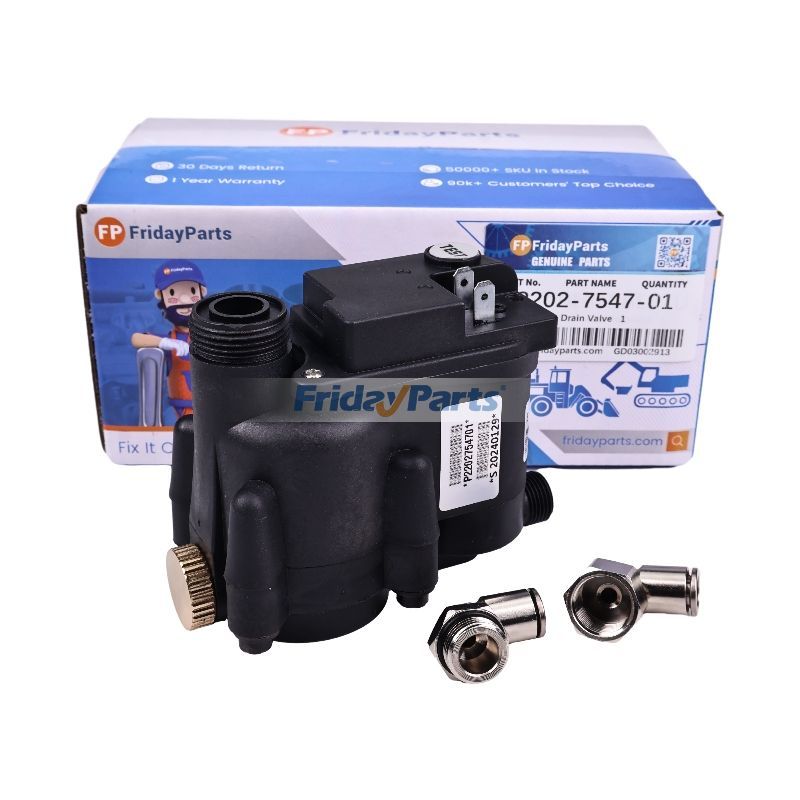 アトラスコプコ エアコンプレッサー用ドレンバルブ 2202-7547-01