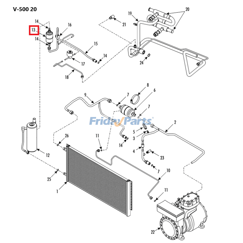 Drier Filter V-400 V-600 V-500 in Stock in China
